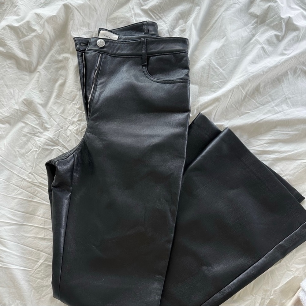 Wilfred Melina flare pants (faux leather)